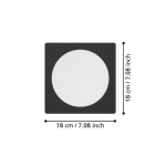 FUEVA 6 Oprawa wpuszczana LED 10,5W 2700/4000/6500K czarna 16,6 cm 901392 EGLO