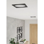 FUEVA 6 Oprawa wpuszczana LED 10,5W 2700/4000/6500K czarna 16,6 cm 901392 EGLO
