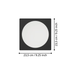 FUEVA 6 Oprawa wpuszczana LED 18,5W 2700/4000/6500K czarna 21,6 cm 901393 EGLO