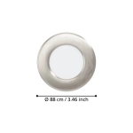 FUEVA 6 Oprawa wpuszczana LED 3X3,7W 2700/4000/6500K nikiel mat 8,8 cm Zestaw 901403 EGLO