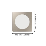 FUEVA 6 Oprawa wpuszczana LED 6,3W 2700/4000/6500K nikiel mat 11,9 cm 901408 EGLO