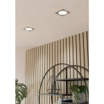 FUEVA 6 Oprawa wpuszczana LED 6,3W 2700/4000/6500K nikiel mat 11,9 cm 901408 EGLO
