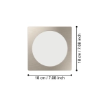 FUEVA 6 Oprawa wpuszczana LED 10,5W 2700/4000/6500K nikiel mat 16,6 cm 901409 EGLO