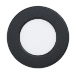 FUEVA 6 Oprawa wpuszczana LED 3,7W 2700/4000/6500K IP44 czarna 8,8 cm 901412 EGLO
