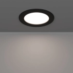 FUEVA 6 Oprawa wpuszczana LED 6,3W 2700/4000/6500K IP44 czarna 11,9 cm 901413 EGLO