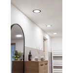 FUEVA 6 Oprawa wpuszczana LED 10,5W 2700/4000/6500K IP44 czarna 16,8 cm 901414 EGLO