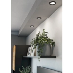 FUEVA 6-Z Oprawa wpuszczana LED 3X2,8W RGB/CCT czarna 8,8 cm Zestaw 901425 EGLO