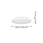 ROVITO oprawa sufitowa Plafon LED 30cm IP44 Biały okrągły 901446 EGLO