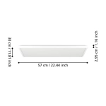 ROVITO oprawa sufitowa Plafon LED 57x30cm IP44 Biały prostokątny 901453 EGLO