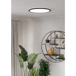 ROVITO-R oprawa sufitowa Plafon LED 50cm IP44 na pilota Czarny okrągły 901455 EGLO