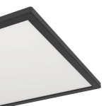 ROVITO-R oprawa sufitowa Plafon LED 39x39cm IP44 na pilota Czarny kwadratowy 901456 EGLO