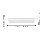 ROVITO-Z oprawa sufitowa Plafon LED 57x30cm IP44 RGB+TW Biały prostokątny 901477 EGLO