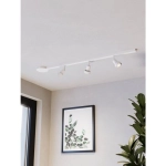 EASYT SET 3 SPOTS system szynowy 102 cm biały 3x spot GU10 901668 EGLO