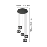 HORTUNAS Lampa wisząca 390434 EGLO
