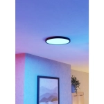 FUEVA 6-Z Plafon LED 17,5W RGB+TW IP44 czarny okrągły / oprawa natynkowa 901725 EGLO