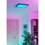 FUEVA 6-Z Plafon LED 17,8W RGB+TW IP44 czarny kwadratowy / oprawa natynkowa 901728 EGLO