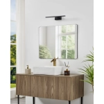 CONETTILLA Kinkiet nad lustro 40 cm czarny oprawa lustrzana 901847 EGLO