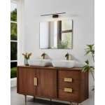 CONETTILLA Kinkiet nad lustro 60 cm czarny oprawa lustrzana 901848 EGLO