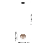 ARISCANI 1 Lampa wisząca 901923 EGLO