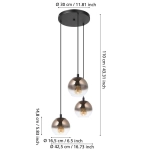 ARISCANI 1 Lampa wisząca 901925 EGLO