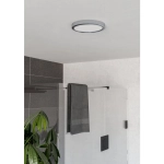 FUEVA 6 Plafon LED 11,5W 2700/4000/6500K IP44 chrom okrągły / oprawa natynkowa 901763 EGLO