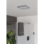 FUEVA 6 Plafon LED 10,5W 2700/4000/6500K IP44 chrom kwadratowy / oprawa natynkowa 901766 EGLO