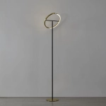 CASTELPOTO Lampa podłogowa LED mosiądz/czarna 2000lm 3000K 901973 EGLO