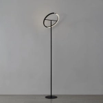 CASTELPOTO Lampa podłogowa LED czarna 2000lm 3000K 901972 EGLO