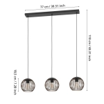 ALMANZORA Lampa wisząca 901869 EGLO
