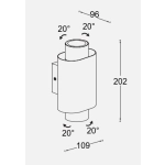 Kinkiet CYPRES 6604002118 LUTEC