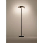TRABUCO Lampa podłogowa LED czarna/brąz 5700lm 2200-6500K 390452 EGLO