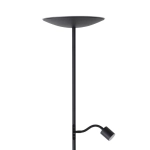 CONIVARINO Lampa podłogowa LED czarna z lampką do czytania 2700K 901977 EGLO