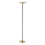 CONIVARINO Lampa podłogowa LED czarna/mosiądz z lampką do czytania 2700K 901979 EGLO