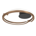 MEZZOMONTE Lampa sufitowa LED CCT / ściemnialna Brąz Ø48cm 901825 EGLO