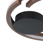MEZZOMONTE Lampa sufitowa LED CCT / ściemnialna Brąz Ø48cm 901825 EGLO