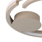 MEZZOMONTE Lampa sufitowa LED CCT / ściemnialna Piaskowa Ø48cm 901823 EGLO