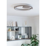MEZZOMONTE Lampa sufitowa LED CCT / ściemnialna Piaskowa Ø48cm 901823 EGLO