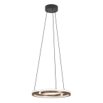 MEZZOMONTE Lampa wisząca LED CCT / ściemnialna Brąz Ø48cm 901826 EGLO