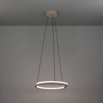 MEZZOMONTE Lampa wisząca LED CCT / ściemnialna Piaskowa Ø48cm 901824 EGLO