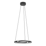 MEZZOMONTE Lampa wisząca LED CCT / ściemnialna Czarna Ø48cm 901822 EGLO