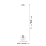 ARISCANI 2 Lampa wisząca 901918 EGLO