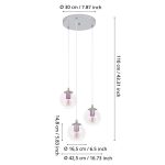 ARISCANI 2 Lampa wisząca 901921 EGLO