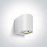 The GU10 Outdoor Cylinder Lights ABS+PC IP65 67142F/W ONE LIGHT