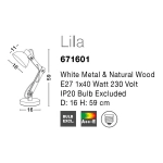 Lampa biurkowa NIRGUA LE42109 Luces Exclusivas - zdjęcie dodatkowe 2