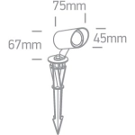 Reflektor LED Garden Spots IP67 67456/B/W ONE LIGHT
