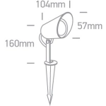 Reflektor LED Garden Spots IP65 67458/B/W ONE LIGHT