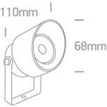 kinkiecik.pl Lucio 67488A/AN/W reflektorek ogrodowy w kolorze antracyt COB LED 3000K IP65 5W 100-240V; zasilacz 350mA i kotwa montażowa w zestawie ONE LIGHT