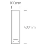 Kinkiecik.pl 67494/AN ogrodowy słupek w kolorze atracyt IP44 40cm z gniazdami Schuko 2x1000W ONE LIGHT