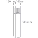 kinkiecik.pl Mateo 67506A/AN/W słupek ogrodowy w kolorze antracytu LED 22W 230V 3000K IP65 90cm ONE LIGHT
