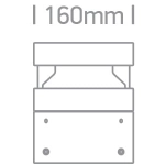 kinkiecik.pl Tizi 67510/AN/W słupek ogrodowy w kolorze antracytu LED 20W 230V 3000K IP65 20cm ONE LIGHT